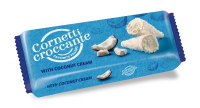 Cornetti ripieni di crema al cocco