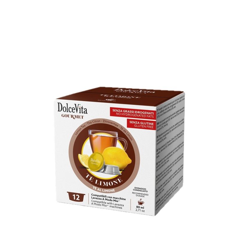 DolceVita Tè al Limone – 12 capsule A Modo Mio compatibili