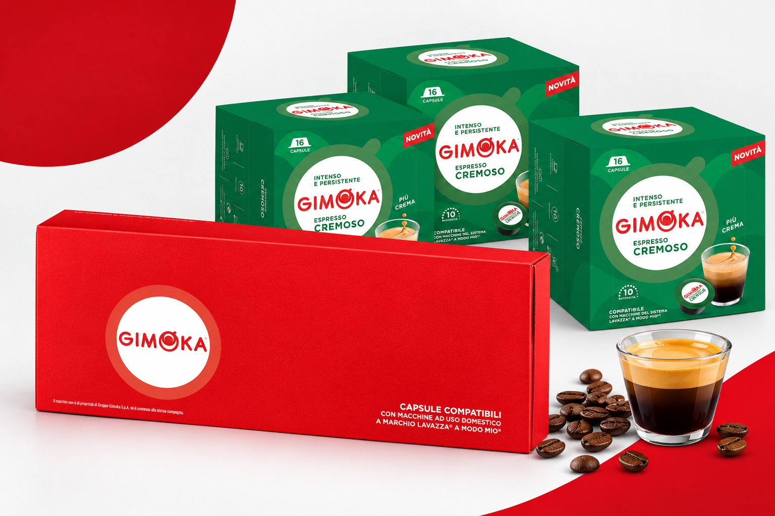 Gimoka 96 caffè Cremoso compatibili A Modo Mio