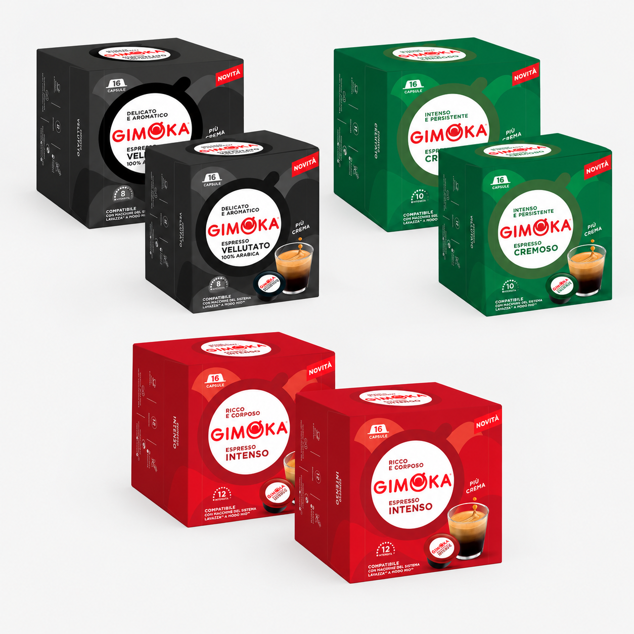 Gimoka 96 caffè compatibili A Modo Mio